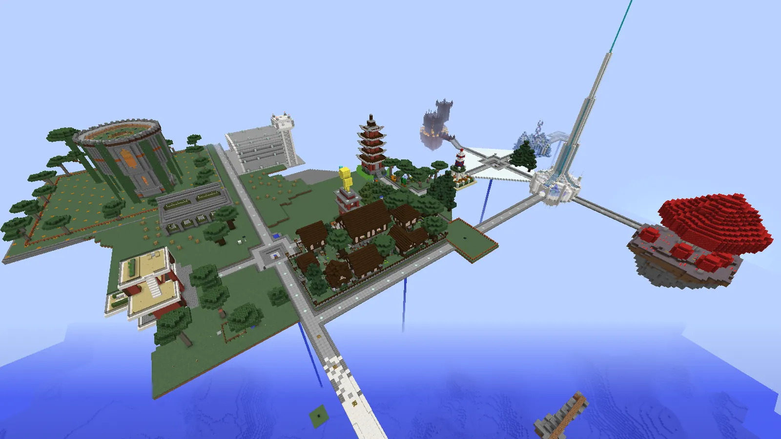Rocket Town on 2b2t