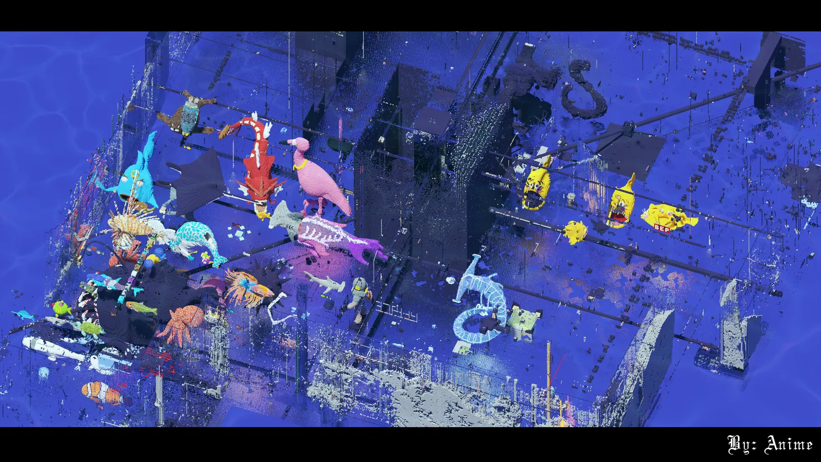 SpawnQuarium on 2b2t