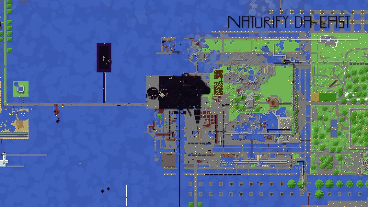 Avalon City ruins on 2b2t
