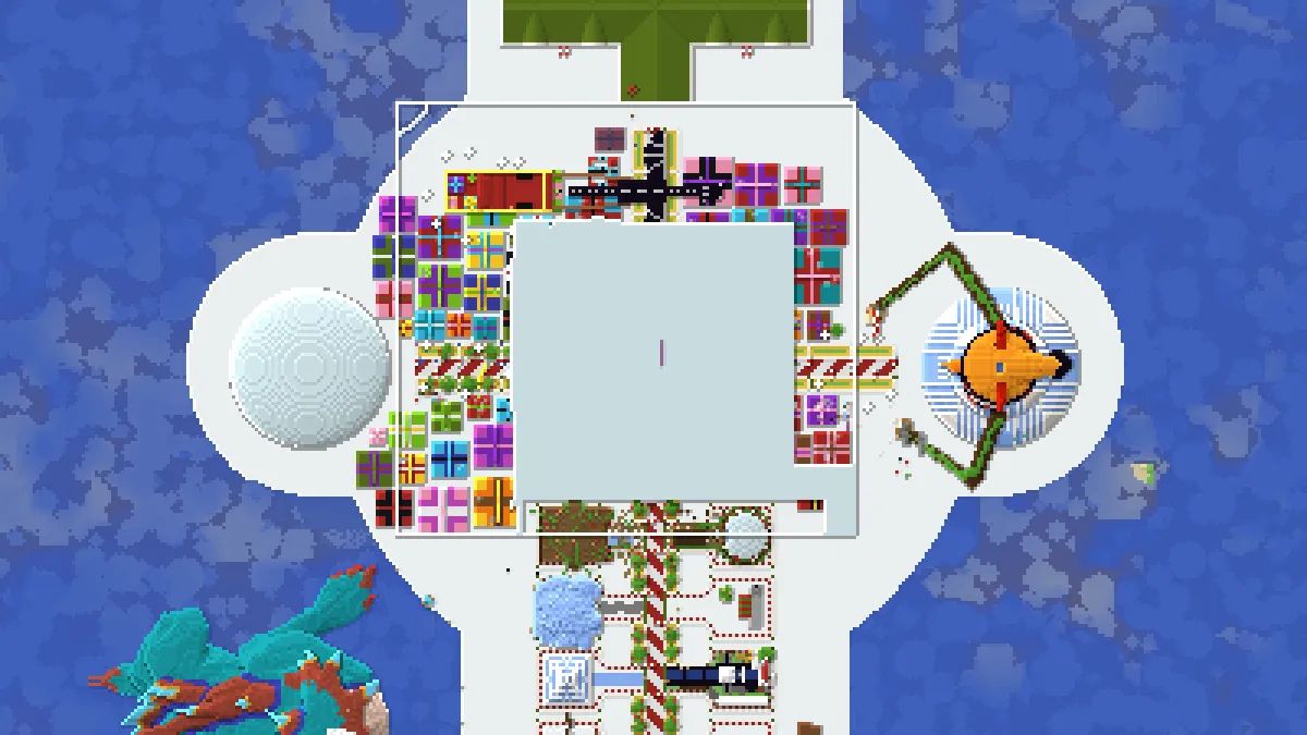 Emperium Christmas Base on 2b2t