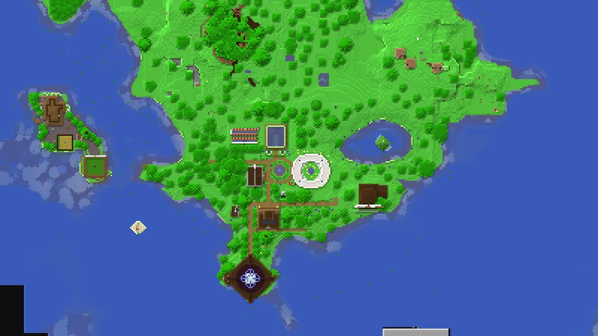 Highland Island on 2b2t
