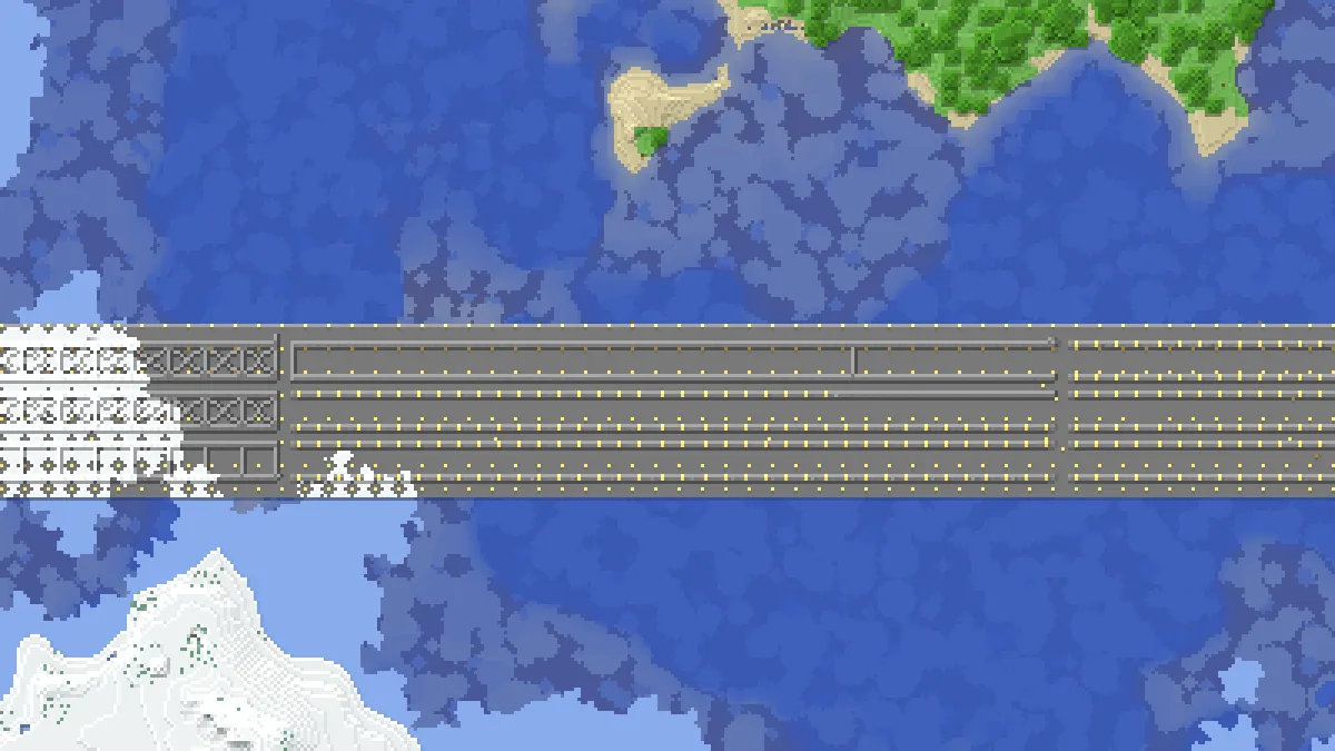 Imperators Base Stone Bridge unfinished on 2b2t