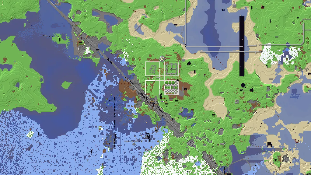 l20w33 Open air monuments on 2b2t