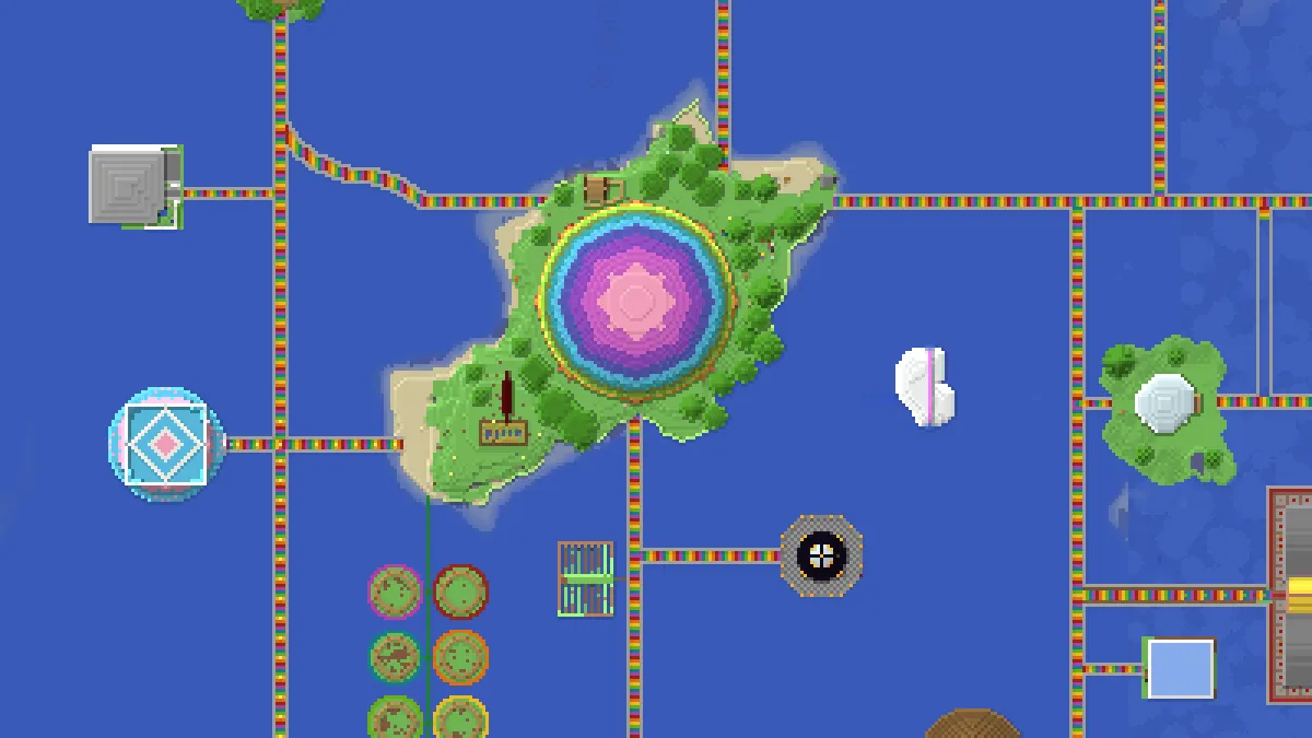New Rainbow Islands on 2b2t