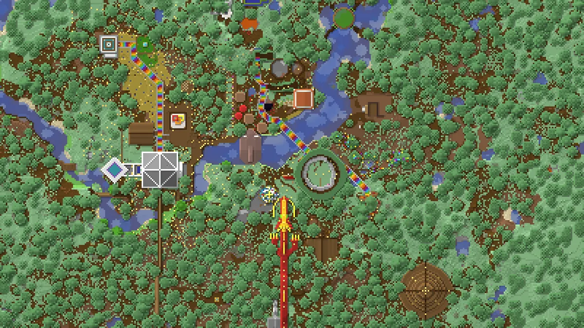 Rainbow Forest on 2b2t