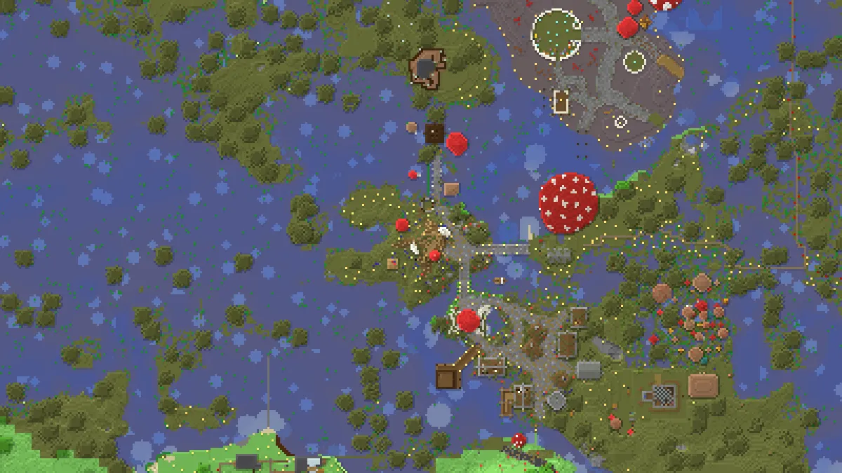 Shroomtown II concept build on 2b2t