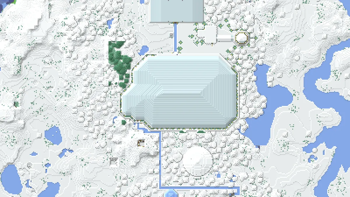 Snow Town on 2b2t
