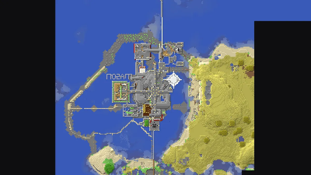 Spawnmason Bed Bombing Base on 2b2t