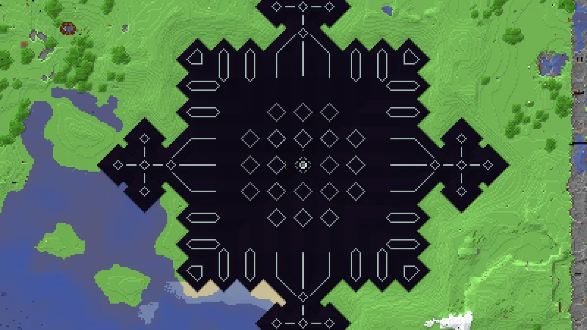 veskos End Portal Pyramid on 2b2t