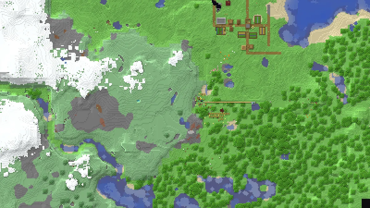 Yqe SkyBlock Void colored block stash on 2b2t