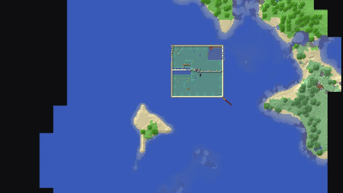 Yqe SkyBlock Void drained ocean monument on 2b2t
